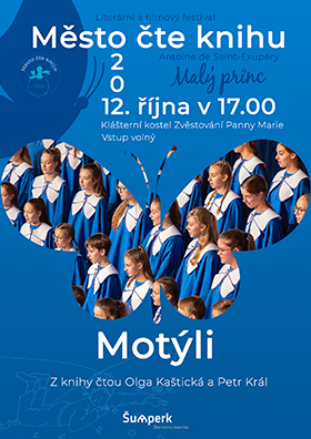 Plakát pro neuskutečněný koncert Motýlů